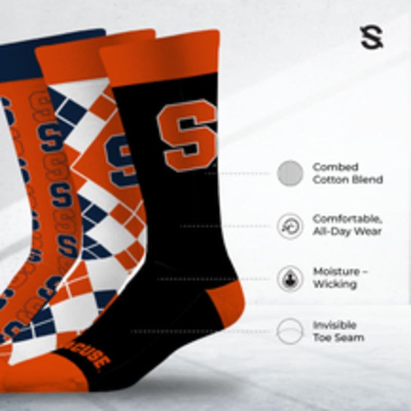 Strideline Store Mens NCAA Dress Socks- The Executive 3 Pack-One Size Fits Most - Image 2